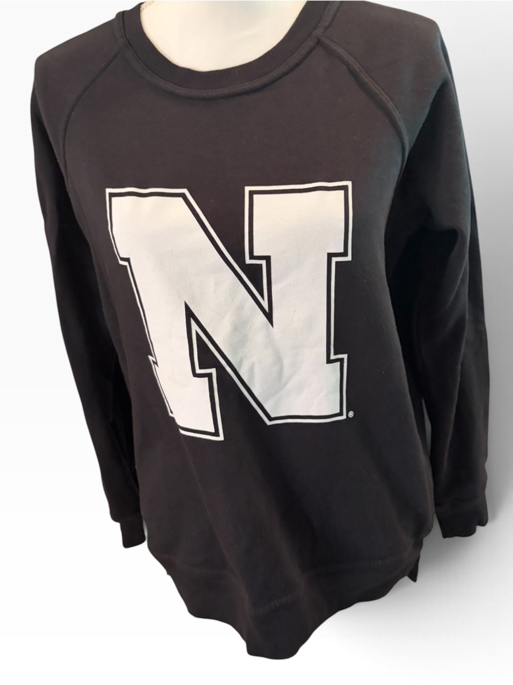 League Nebraska Cornhuskers Black Crewneck Sweatshirt Size Small